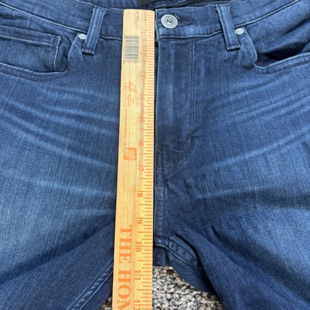 Paige Lennox Men's 32x33 Slim Fit Jeans Dark Indigo Blue Denim Stretch Pants